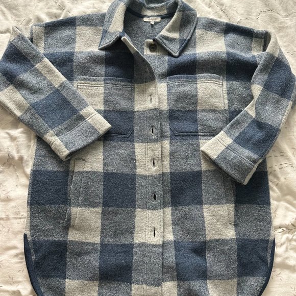 (Re)sponsible Boiled Wool Sweater Jacket in Buffalo Check - Picture 8 of 12